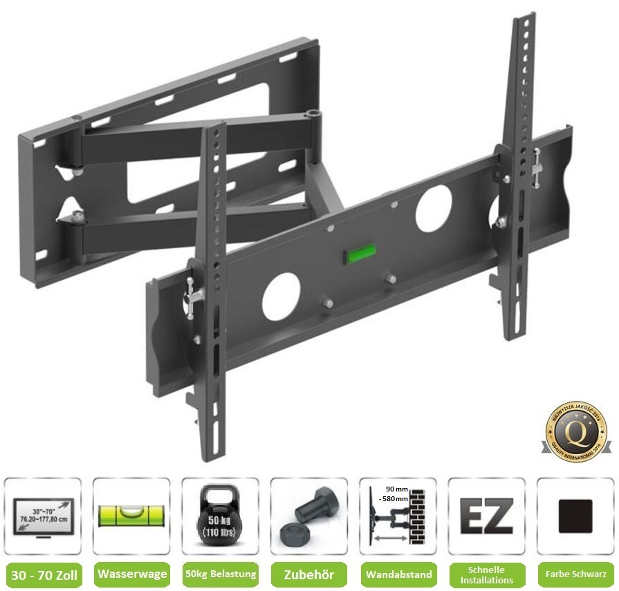 TV Fernseher Wandhalterung A87 VESA 200x200 300x200 300x300 400x400